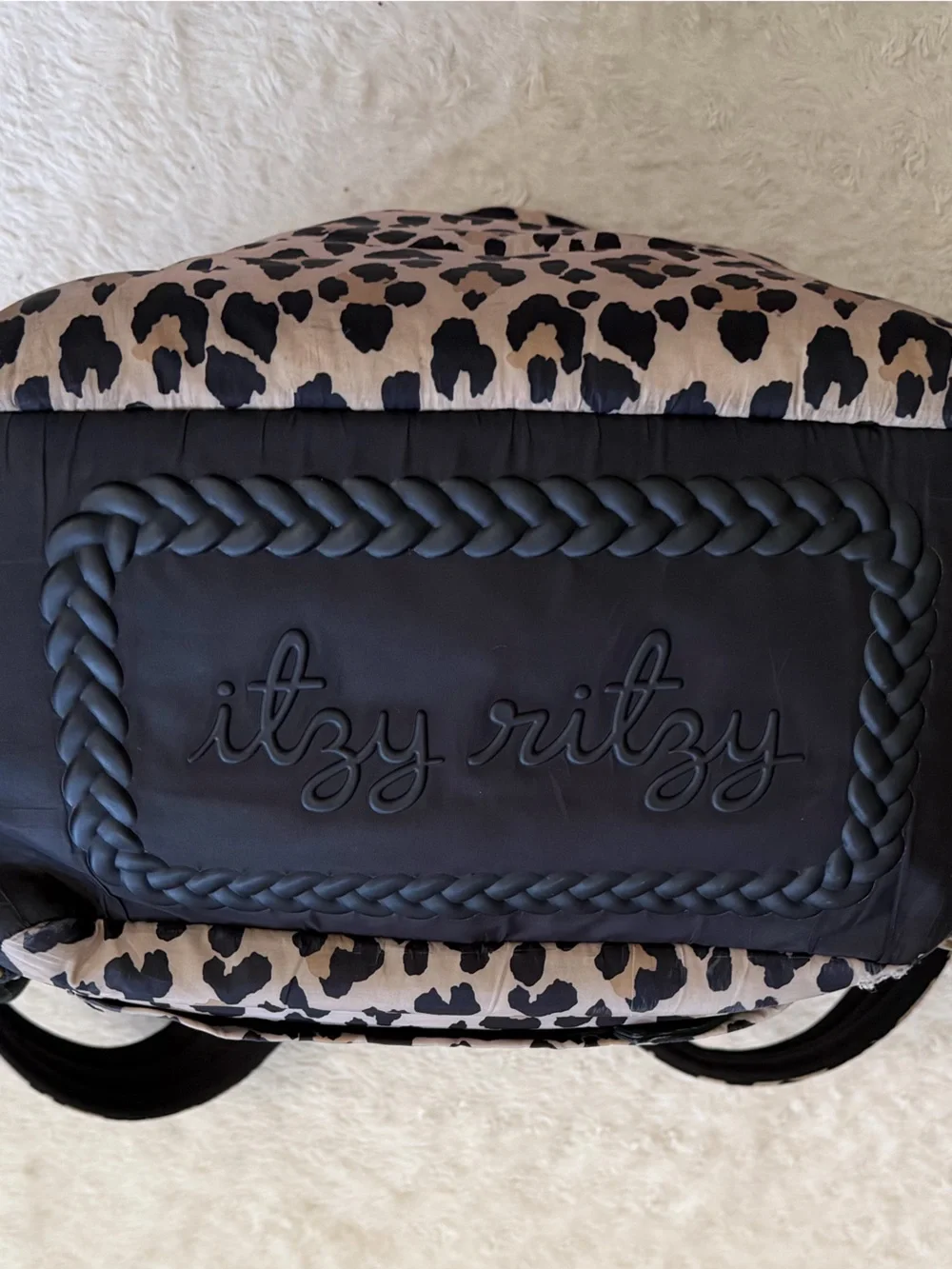 Itzy Ritzy Dream Convertible Leopard Diaper Bag